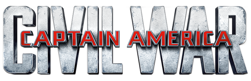 Captain America and Iron Man facing off, with their divided teams of superheroes behind them.