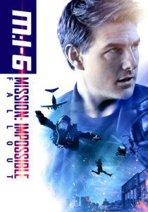 Tom Cruise as Ethan Hunt in a helicopter with Henry Cavill as August Walker in Mission: Impossible - Fallout.