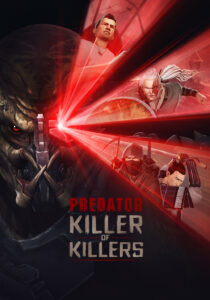 Concept art for Predator Killer of Killers showing a new Predator clan leader in a snowy mountain environment.