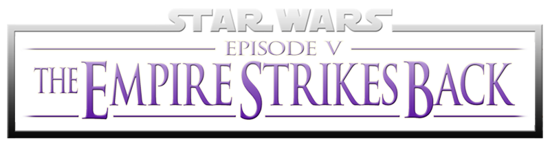 Star Wars The Empire Strikes Back movie poster featuring Luke Skywalker, Darth Vader, and Han Solo on the ice planet Hoth.