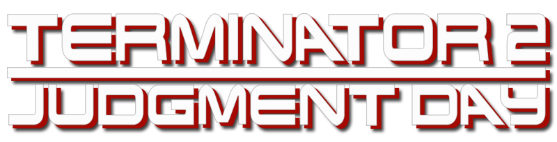 Arnold Schwarzenegger as the T-800 Terminator holding a shotgun while riding a motorcycle with John Connor.